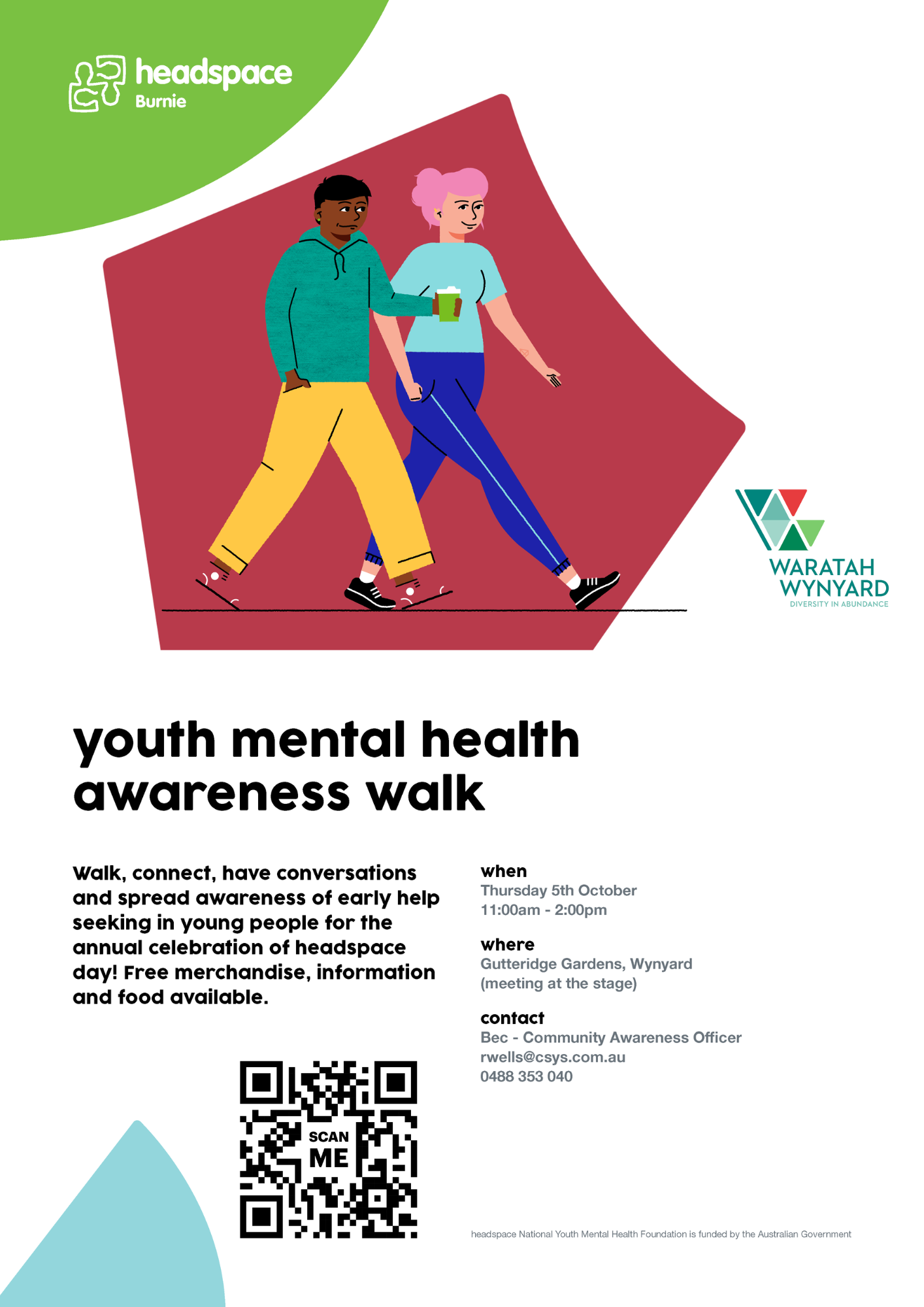Youth Mental Health Awareness Walk - Sea FM Burnie